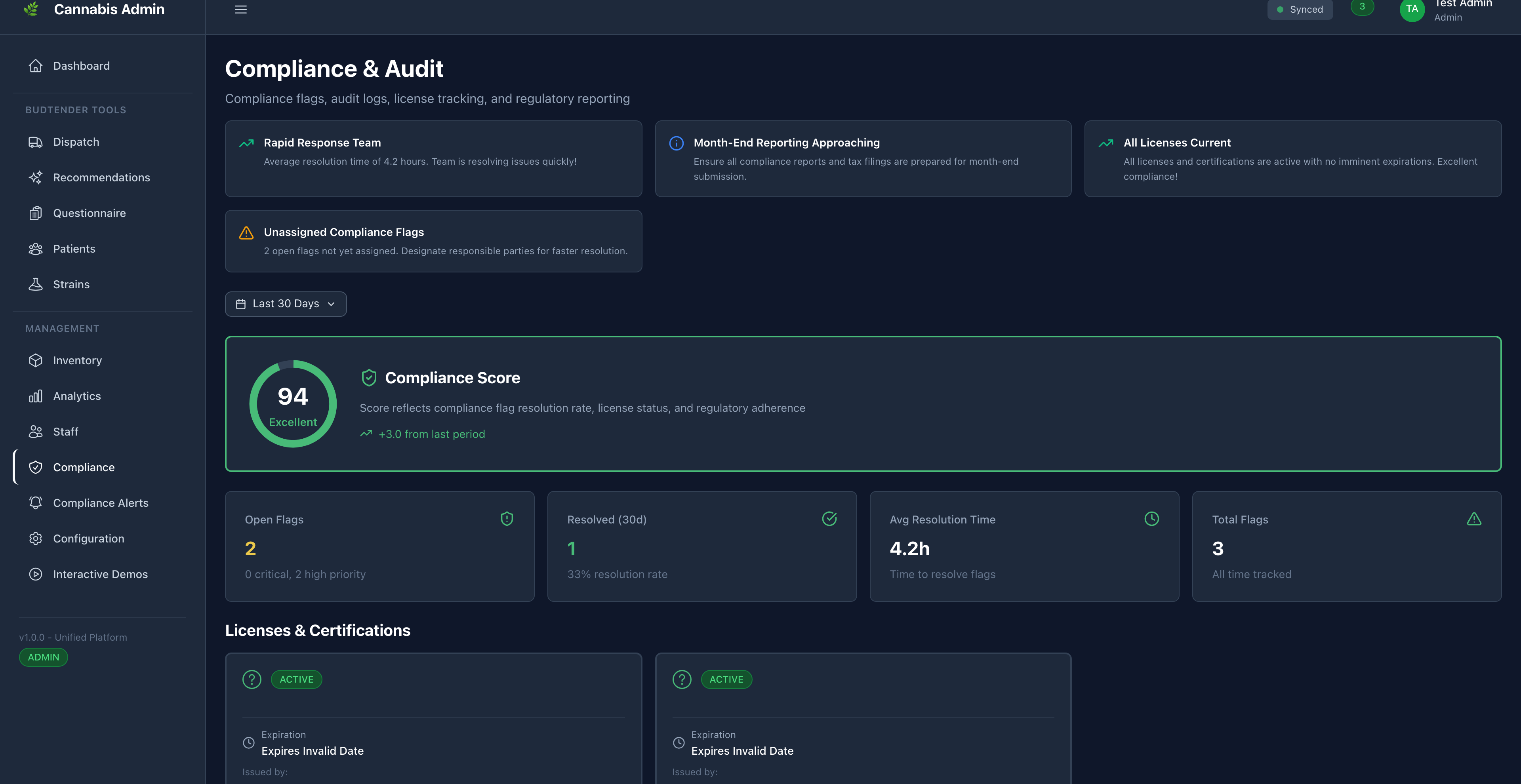 Compliance Automation Dashboard